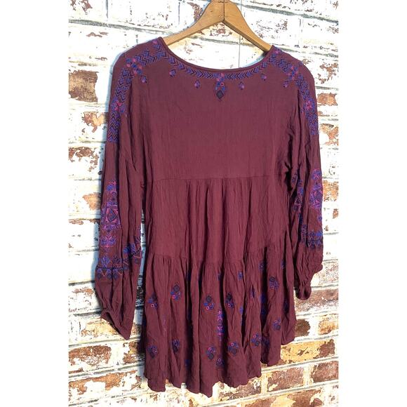 Free People Arianna Embroidered Flowing Tunic Dress - Picture 12 of 12